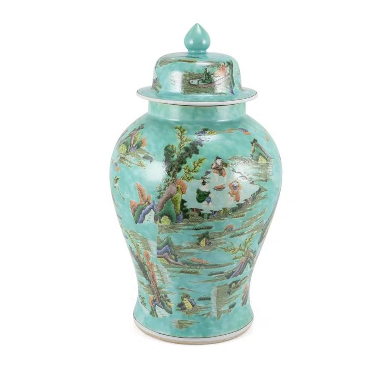 Chinoiserie Handmade Decorative Urns & Jars