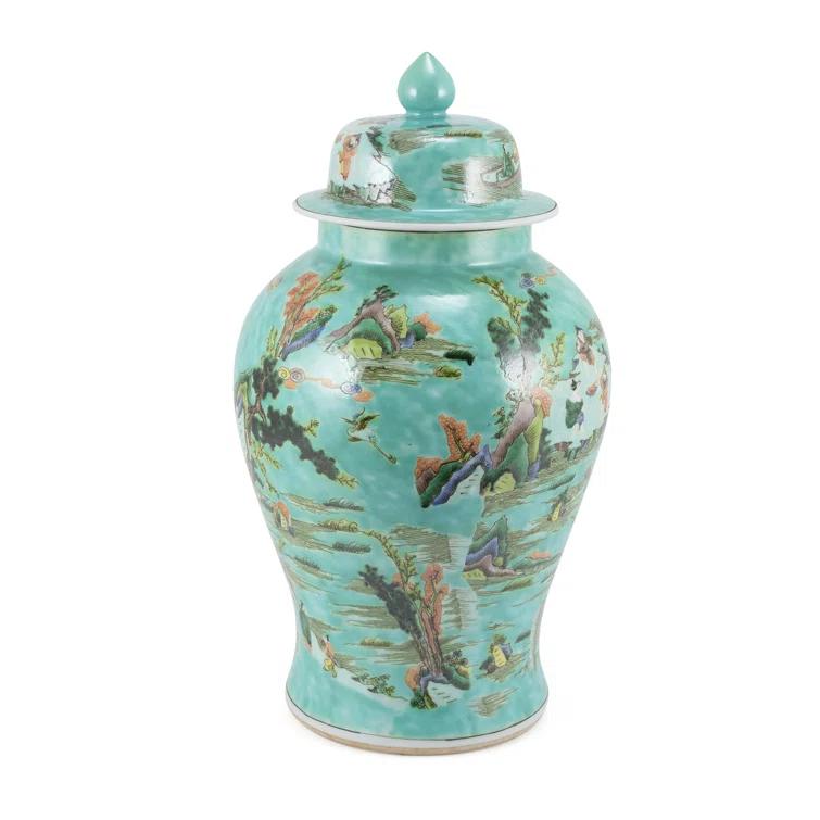 Chinoiserie Handmade Decorative Urns & Jars