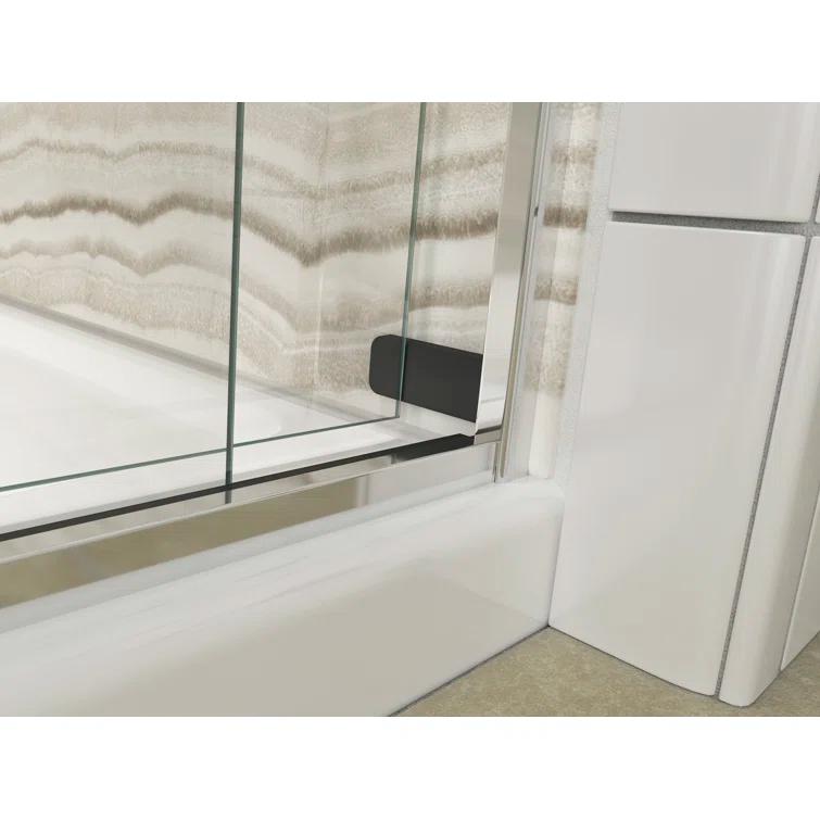 Levity 59.63" x 59.75" Bypass Bath Door with CleanCoat® Technology