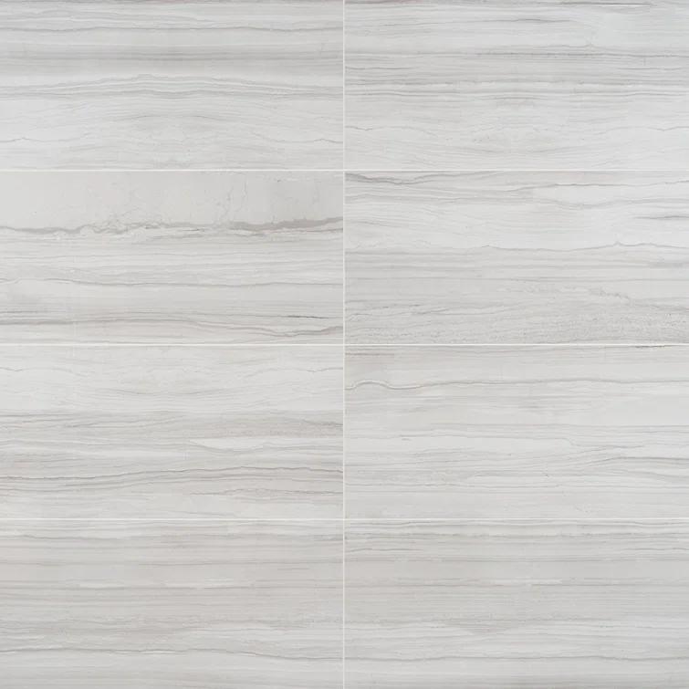 Bond Tile 12" x 24" Polished Marble Look Porcelain Floor and Wall Tile