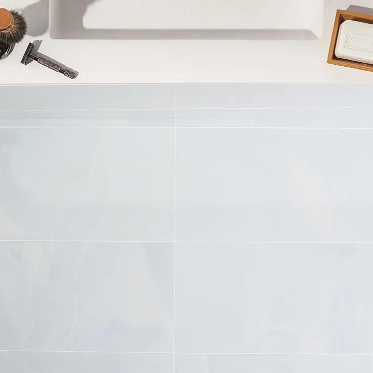 Bond Tile 12" x 24" Polished Marble Look Porcelain Floor and Wall Tile