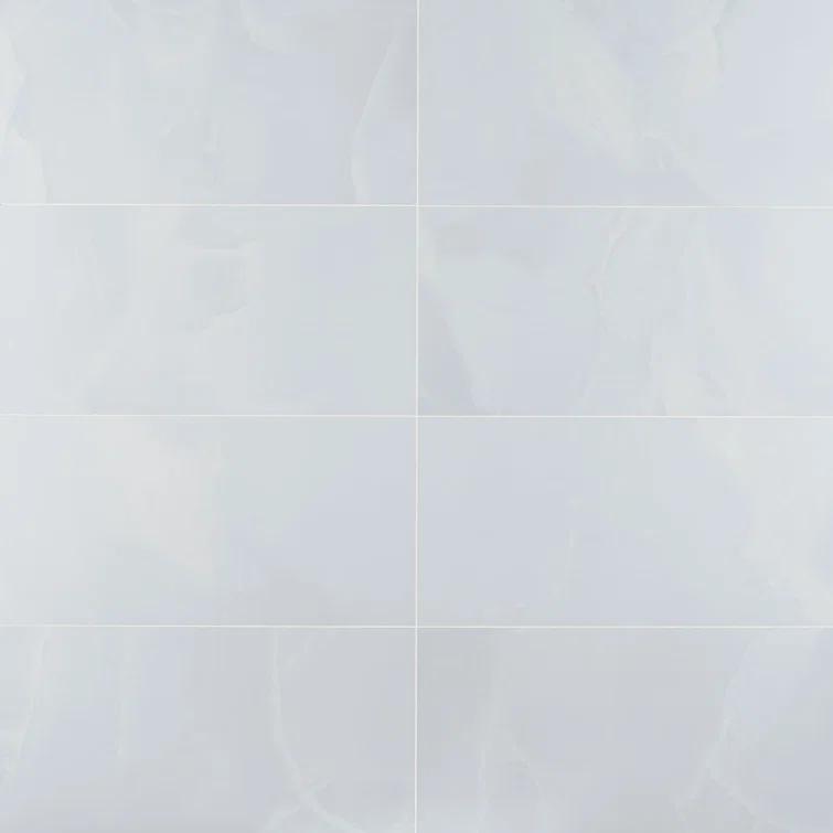 Bond Tile 12" x 24" Polished Marble Look Porcelain Floor and Wall Tile