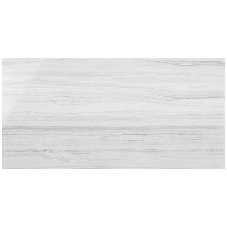 Bond Tile 12" x 24" Polished Marble Look Porcelain Floor and Wall Tile