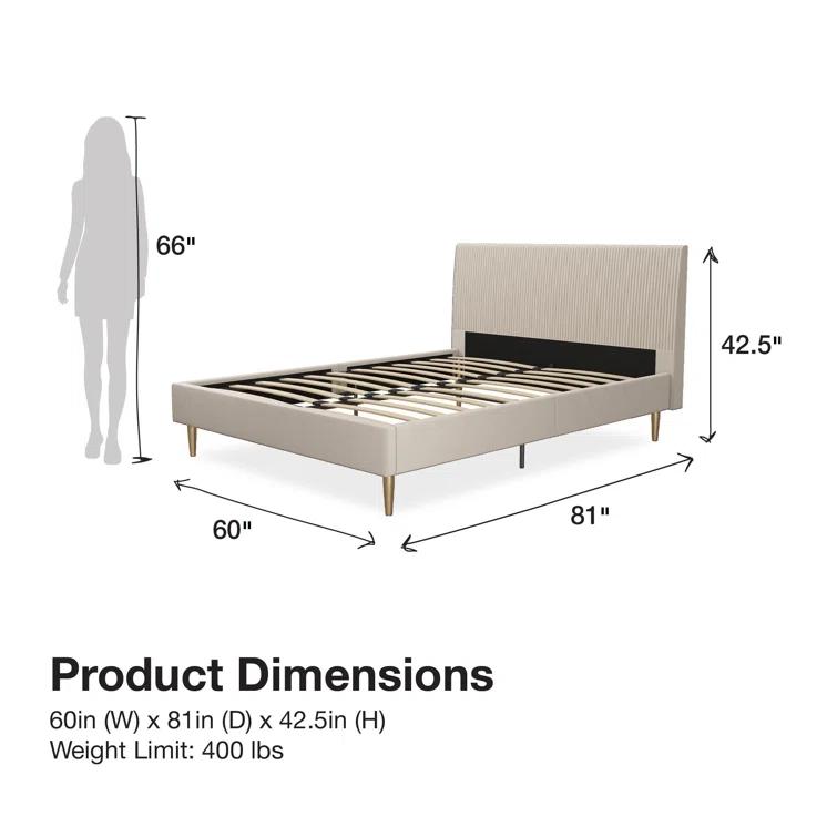 Daphne Upholstered Platform Bed