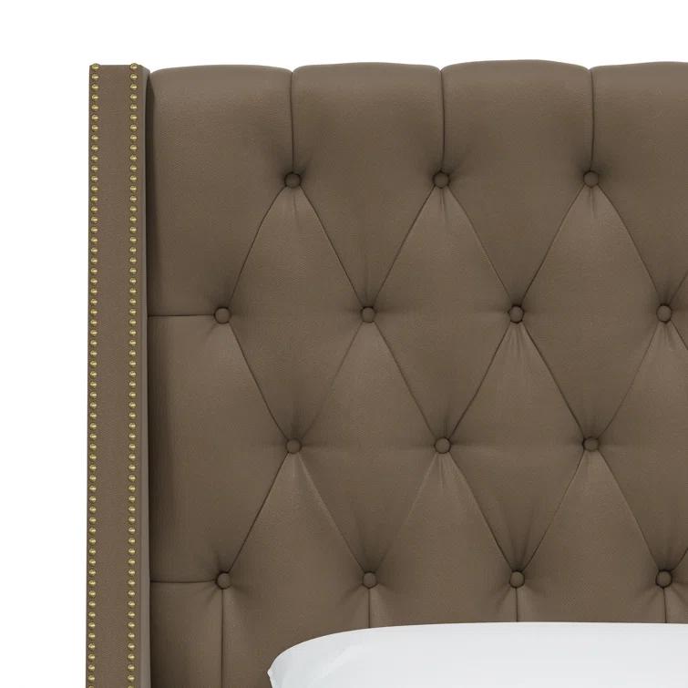 Annabel Upholstered Wingback Bed