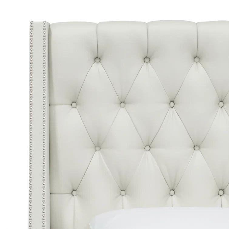 Annabel Upholstered Wingback Bed
