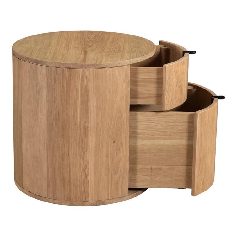 Kono 2-Drawer Nightstand - Natural