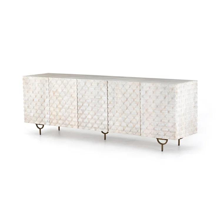Round Cut Media Console (82")