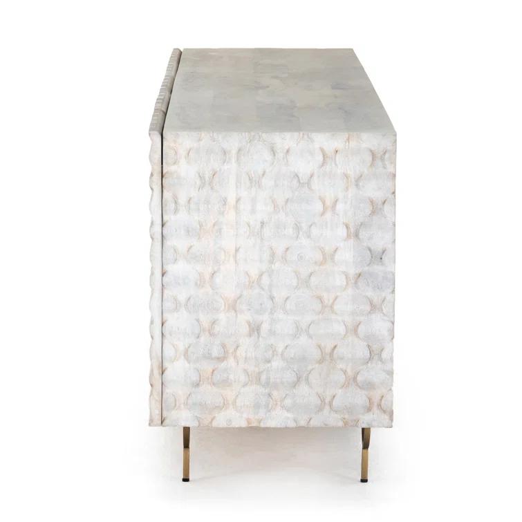 Round Cut Media Console (82")