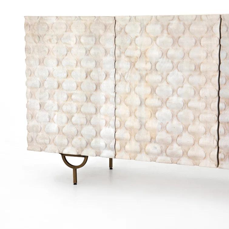 Round Cut Media Console (82")