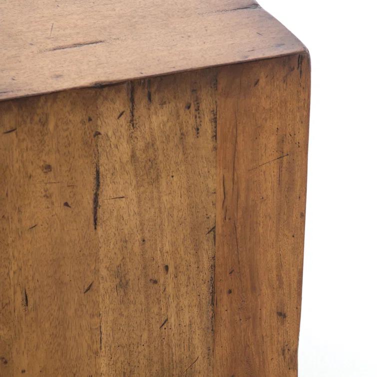 Parkview Square Reclaimed Wood End Table (14")
