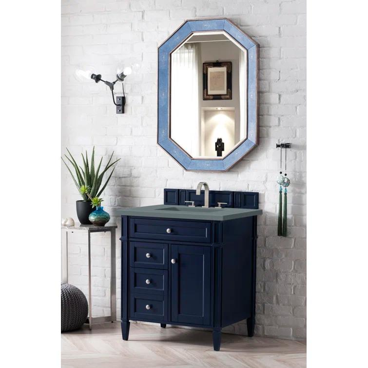 Victory Blue 30'' Freestanding Plywood Single Vanity