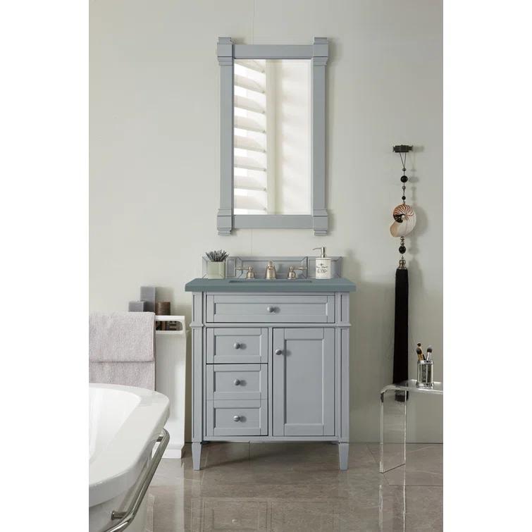Urban Gray Plywood Single Vanity with Backsplash