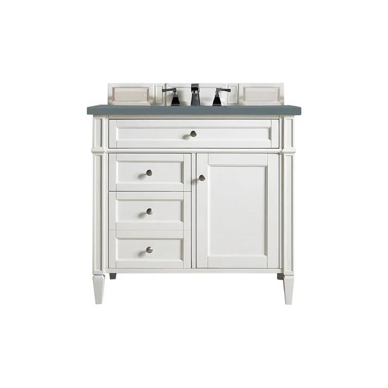 Bright White 36" Single Freestanding Bathroom Vanity