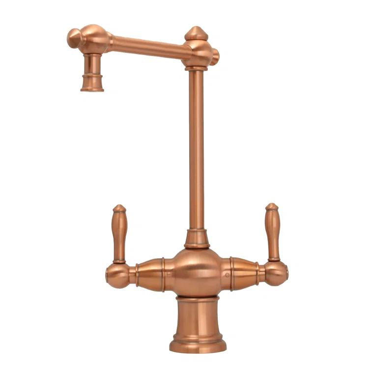 Two-Handles Copper Drinking Water Filter Faucet, Dual Lever Hot and Cold Water Faucet