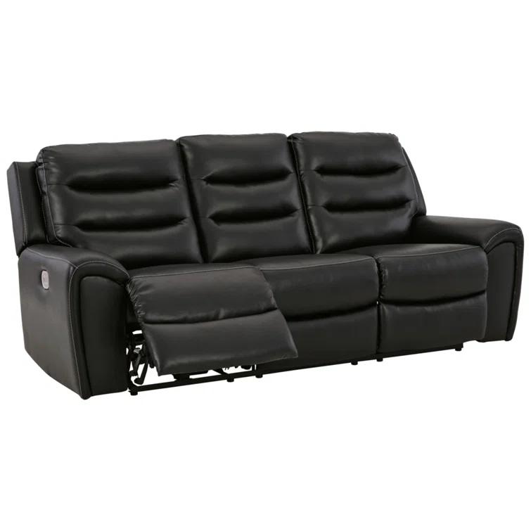 Suresh 90'' Faux Leather Power Reclining Sofa