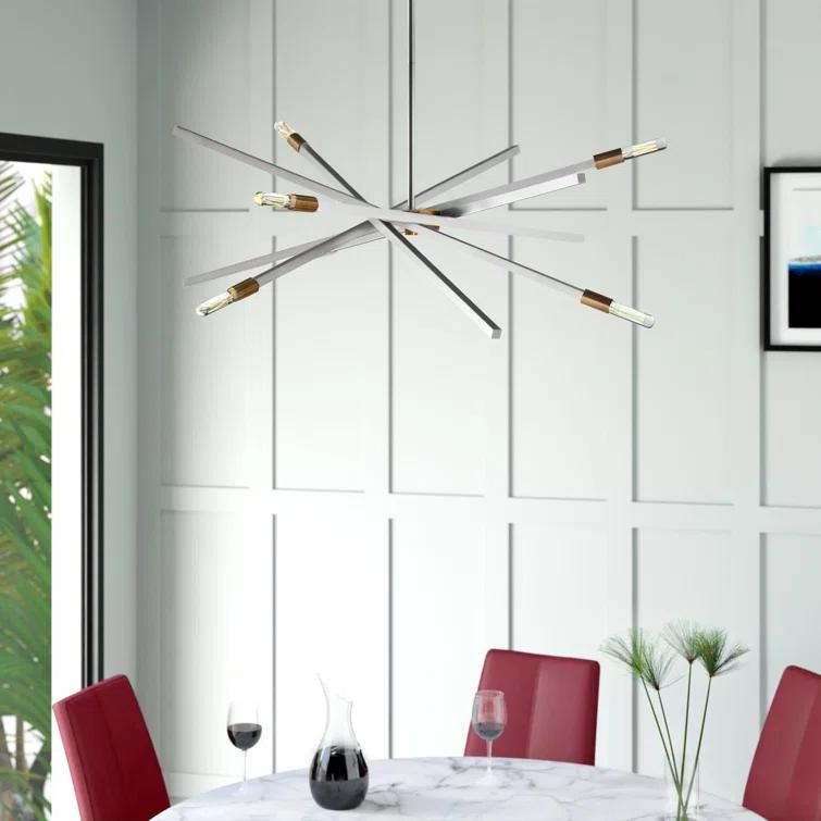Archer 6 - Light Sputnik Modern Linear Chandelier