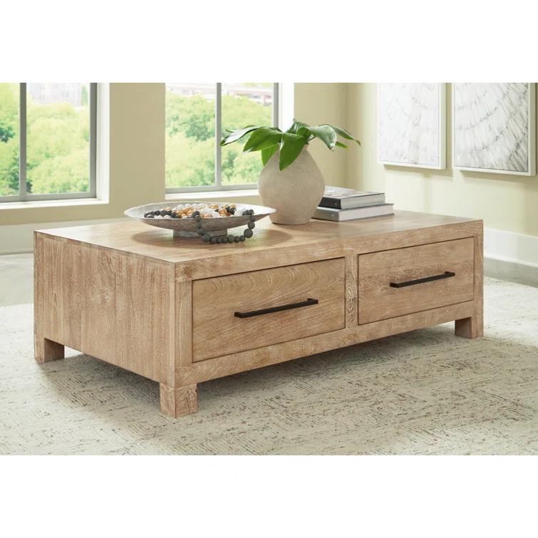 Dulandina Solid Wood Coffee Table