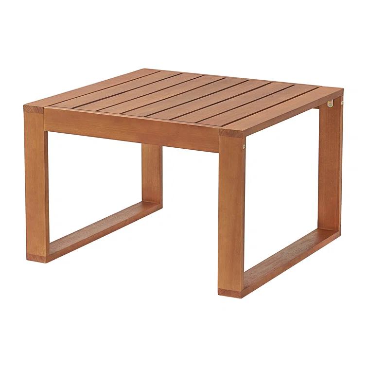 Weston 3Pc Outdoor Set Solid Eucalyptus Wood, 2 Chairs with Cushions and 1 Cocktail Table