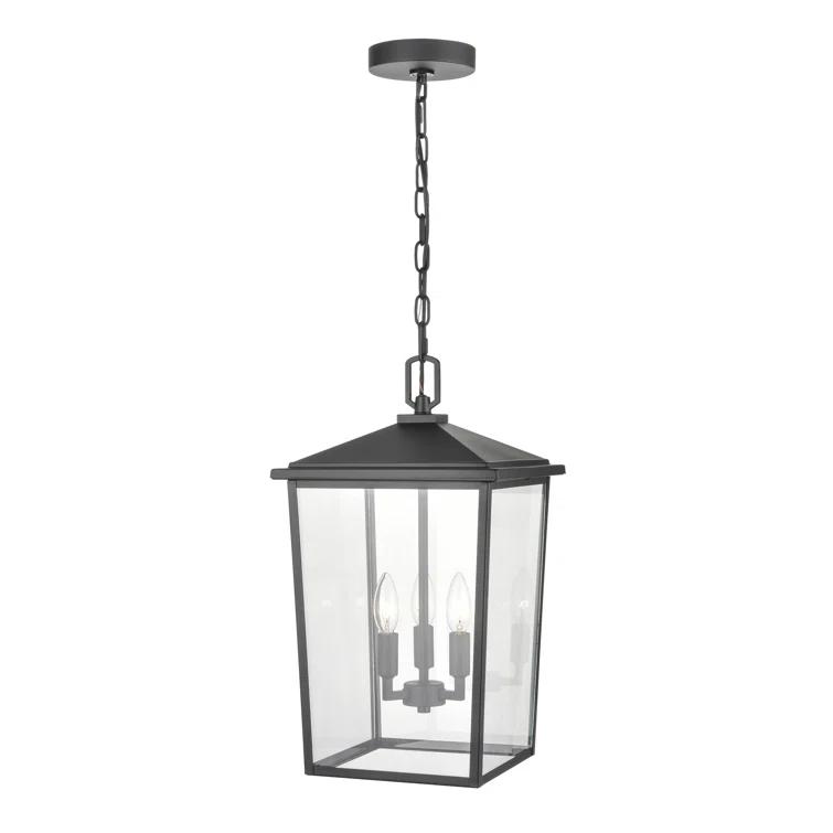 Messerly 3 Light 11" Wide Outdoor Taper Candle Pendant
