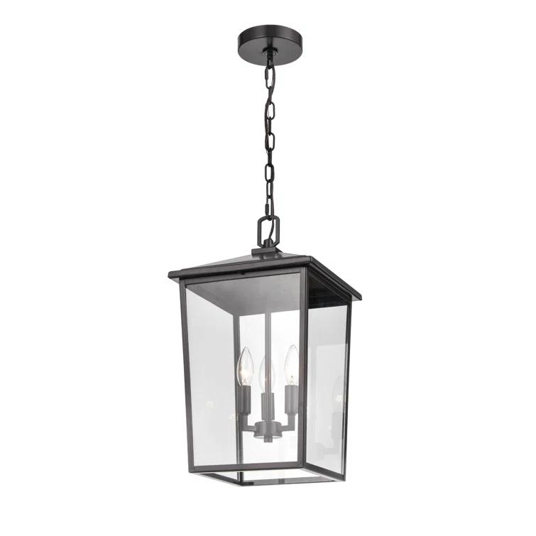 Messerly 3 Light 11" Wide Outdoor Taper Candle Pendant