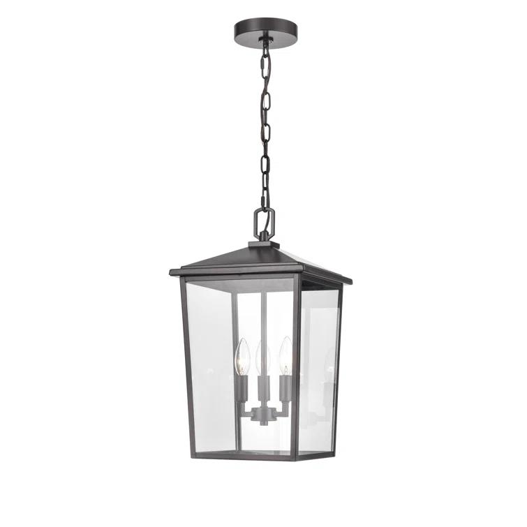 Messerly 3 Light 11" Wide Outdoor Taper Candle Pendant