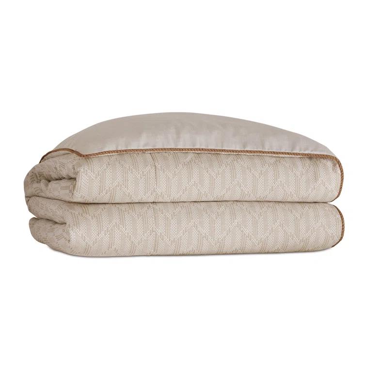 Park City Modern & Contemporary Cotton Blend Baffle Box Stitch Chevron / Zig Zag Comforter