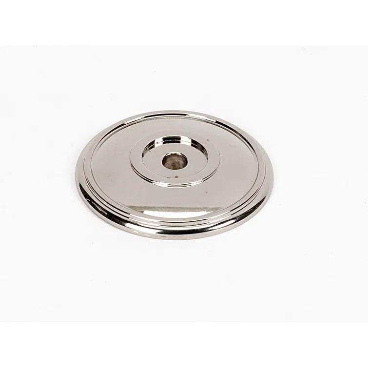 Polished Nickel Traditional Interior Door Rosette Set