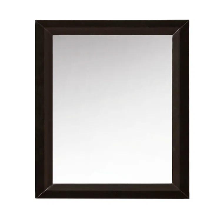 Sapphire Gray 28-Inch Rectangular Wood Bathroom Vanity Mirror