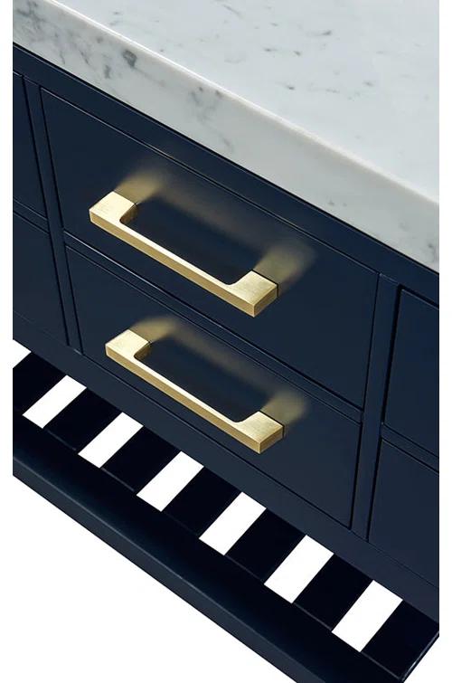 Ancerre Designs Elizabeth 48" Wood Bathroom Vanity Set in Heritage Blue