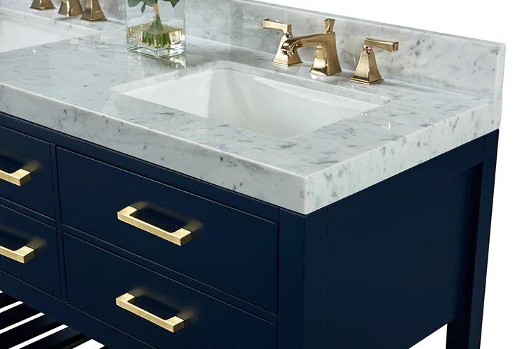 Ancerre Designs Elizabeth 48" Wood Bathroom Vanity Set in Heritage Blue