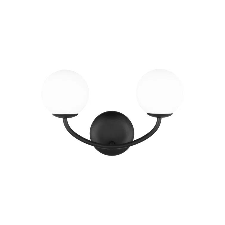Galassia Vanity Light by AERIN - Black / 2 Light