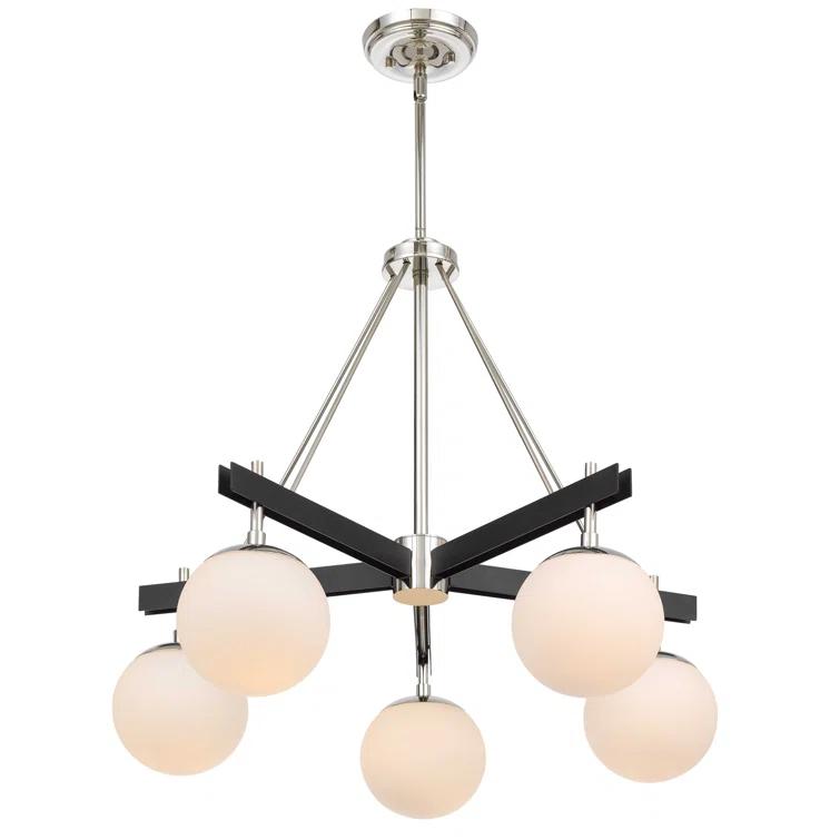 5 - Light Wagon Wheel Chandelier