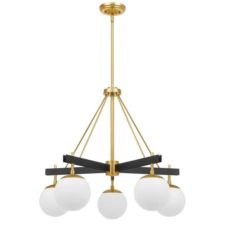 5 - Light Wagon Wheel Chandelier