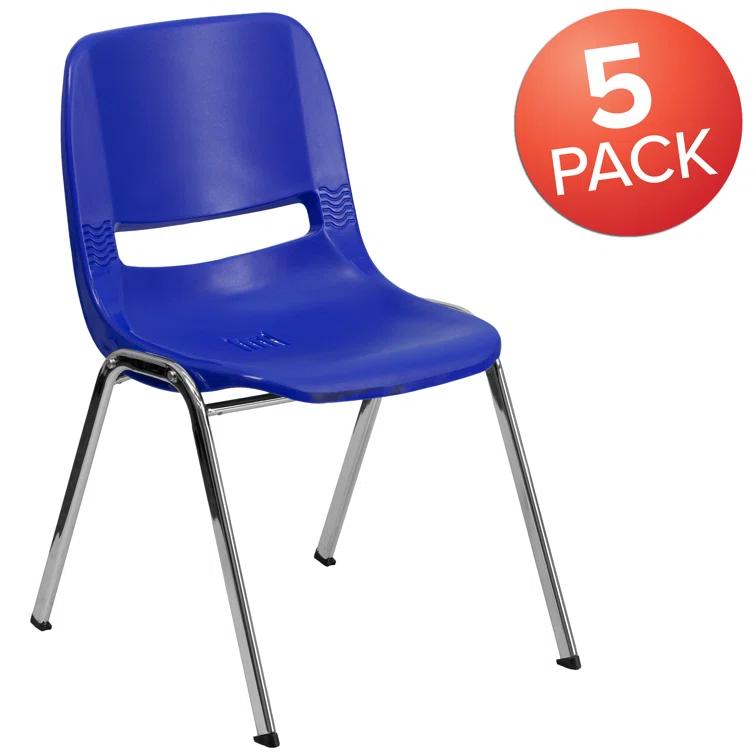 Flash Furniture Keaton Plastic Stacking Shell School Chairs (Set of 5)