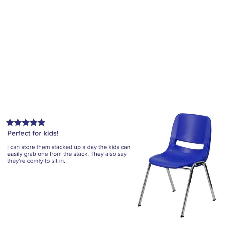 Flash Furniture Keaton Plastic Stacking Shell School Chairs (Set of 5)