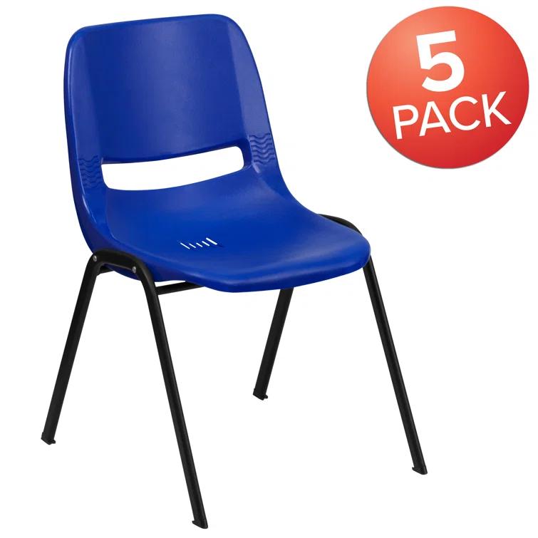Flash Furniture Keaton Plastic Stacking Shell School Chairs by Flash Furniture (Set of 5)