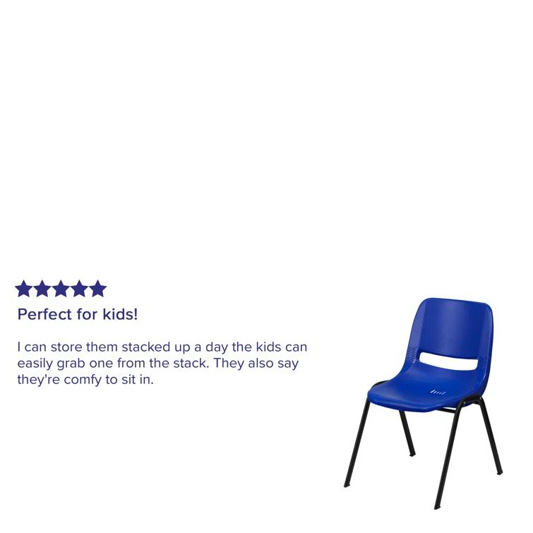 Flash Furniture Keaton Plastic Stacking Shell School Chairs by Flash Furniture (Set of 5)