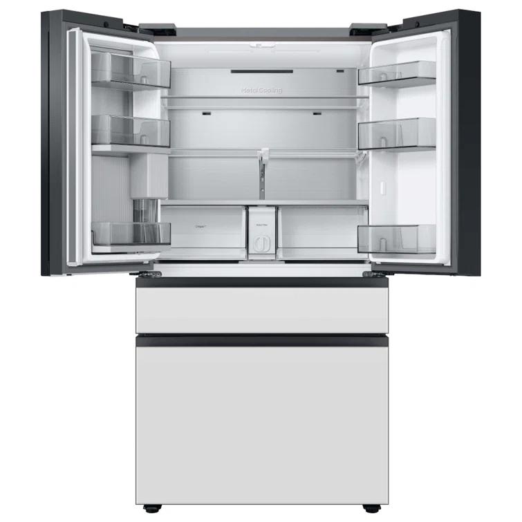 Bespoke 4-Door French Door Refrigerator (29 cu. ft.) with Beverage Center™ - Middle and Bottom Panels