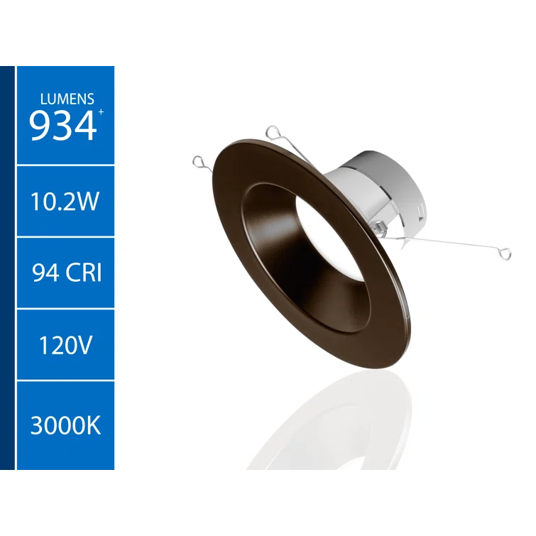 6'' Dimmable Air-Tight IC Rated LED Retrofit Recessed Lighting Kit