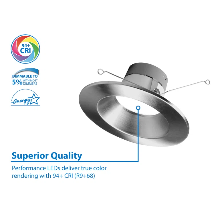 6'' Dimmable Air-Tight IC Rated LED Retrofit Recessed Lighting Kit