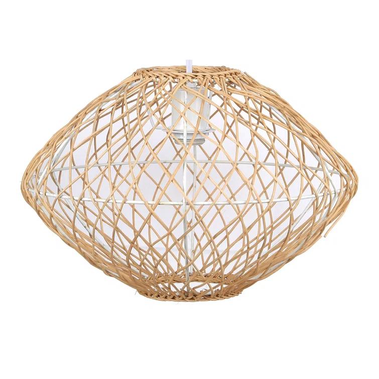 Rattan Dimmable Geometric Chandelier