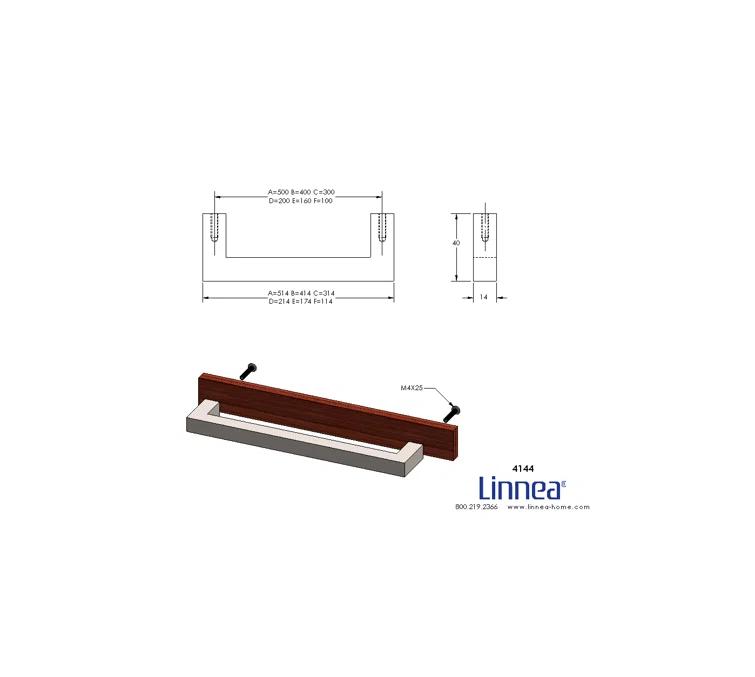 3 15/16" Center to Center Bar Pull