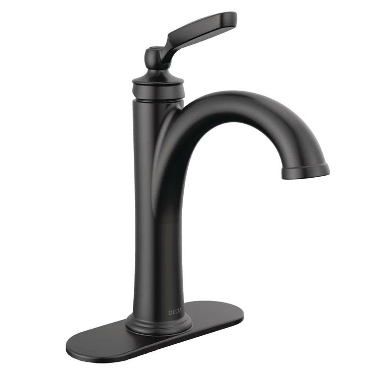 Woodhurst Single Hole Bathroom Faucet with Drain Assembly