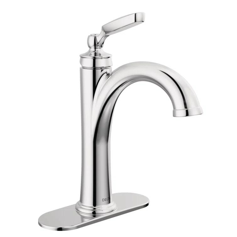 Woodhurst Single Hole Bathroom Faucet with Drain Assembly