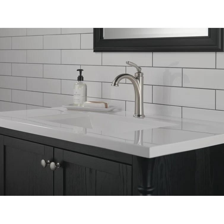 Woodhurst Single Hole Bathroom Faucet with Drain Assembly