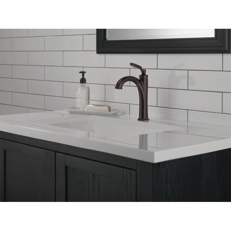 Woodhurst Single Hole Bathroom Faucet with Drain Assembly