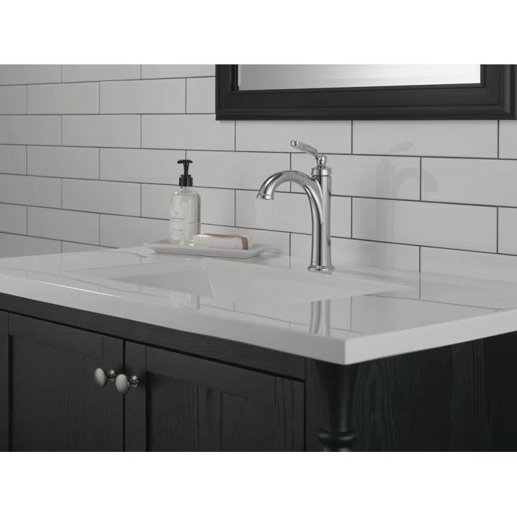 Woodhurst Single Hole Bathroom Faucet with Drain Assembly