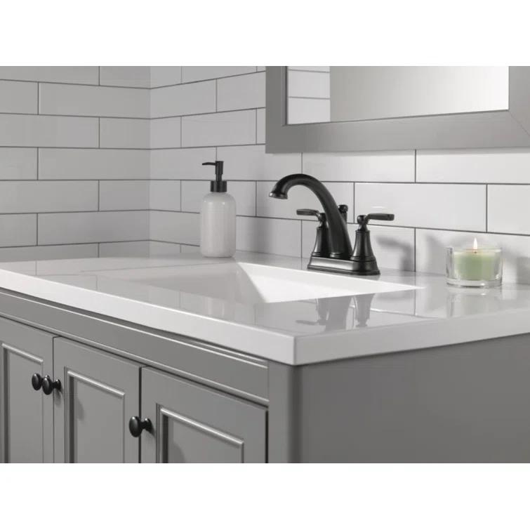 Centerset Bathroom Faucet with Drain Assembly