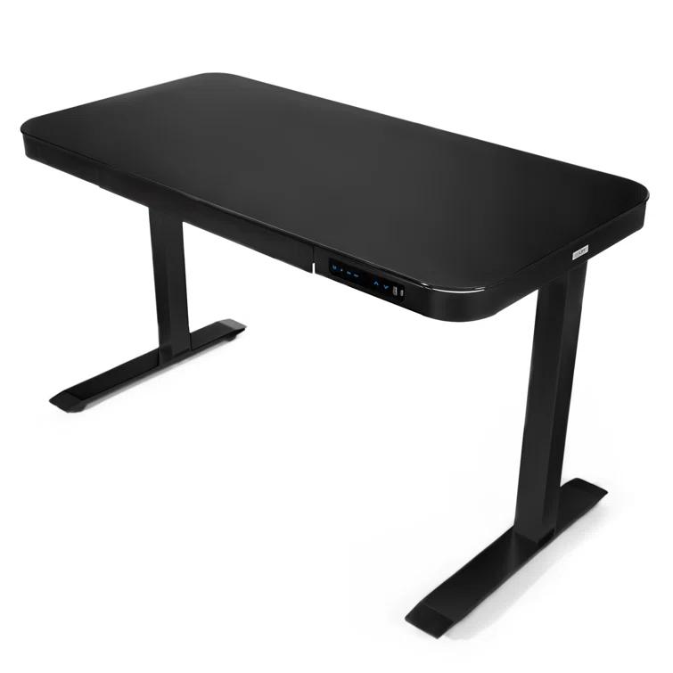 airLIFT 48" W Electric Adjustable Height Tempered Glass Desk